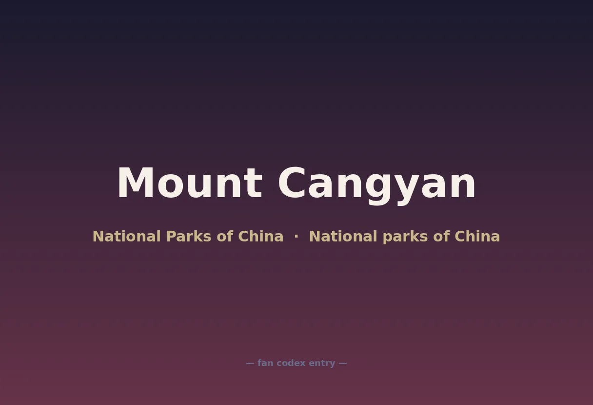 Mount Cangyan