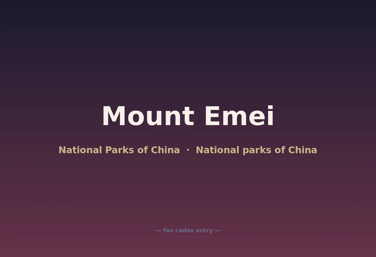 Mount Emei