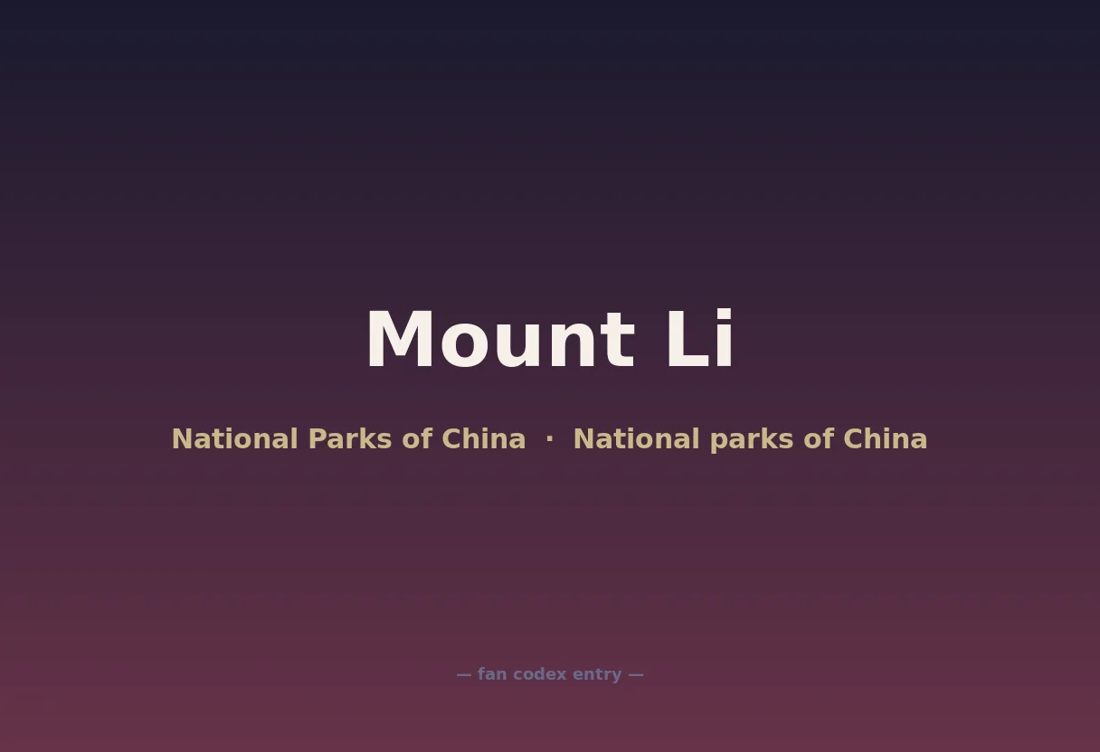 Mount Li